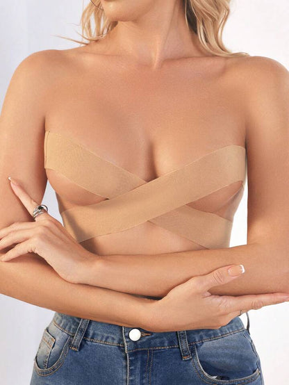 Plus size ealstic nipple covers in nude