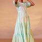 Tiered Maxi Dress in Green